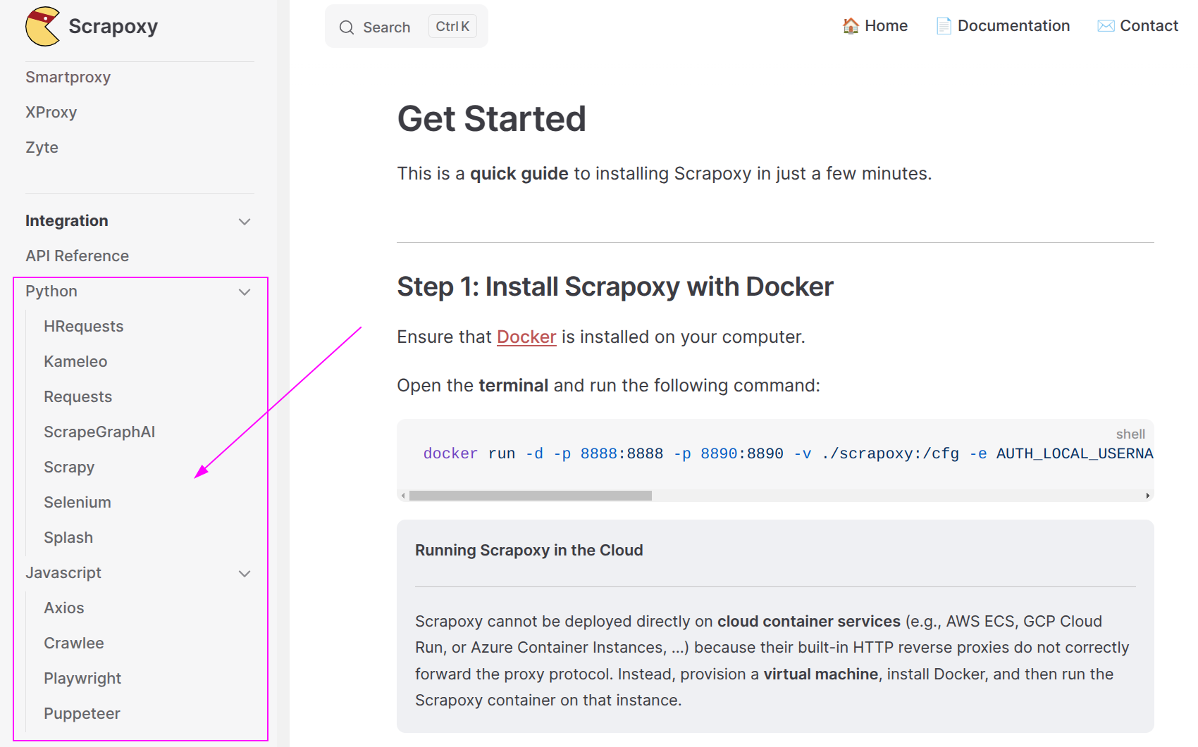 Documentation Integrations