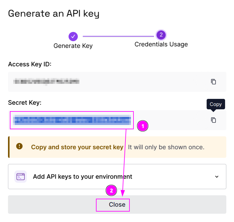 Scaleway SecretKey Generate Part 2