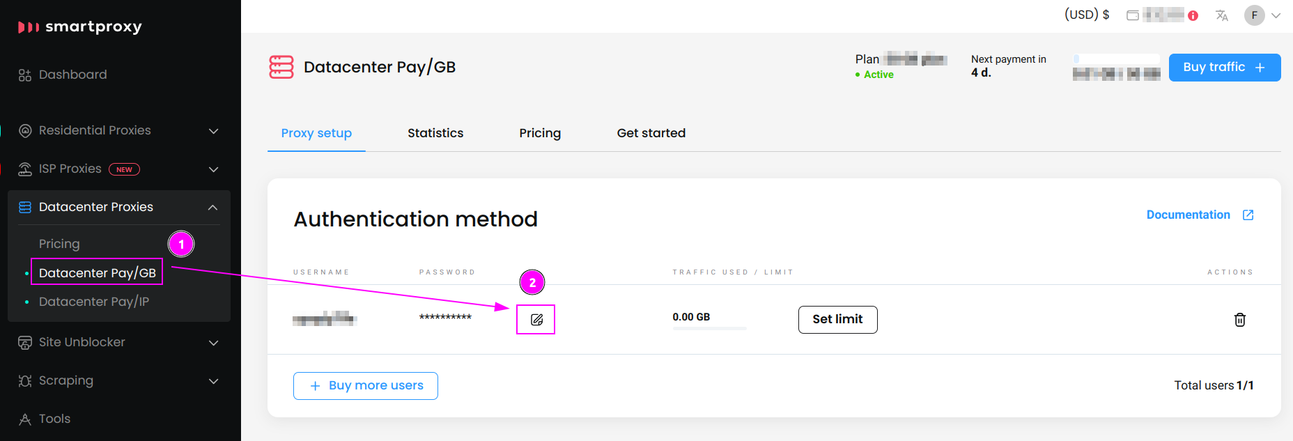 Smartproxy Datacenter Pay GB 1