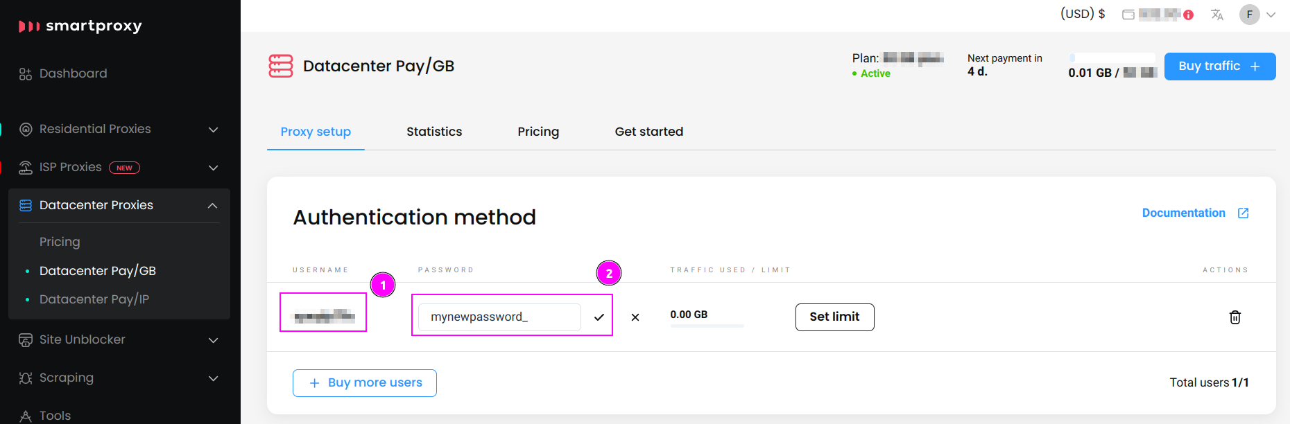 Smartproxy Datacenter Pay GB 1