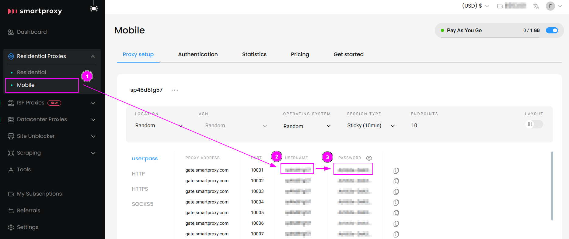 Smartproxy Mobile Proxies